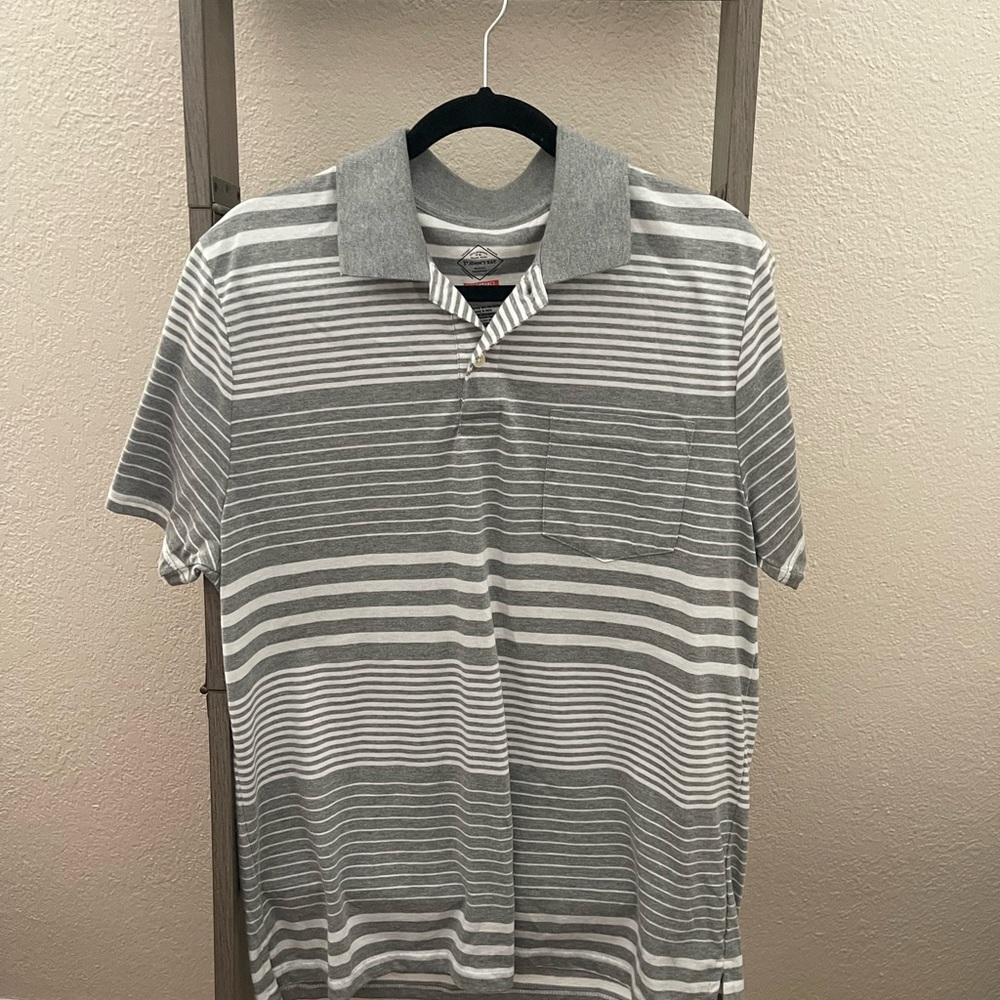 St. John's Bay Gray Striped Men's Shirt